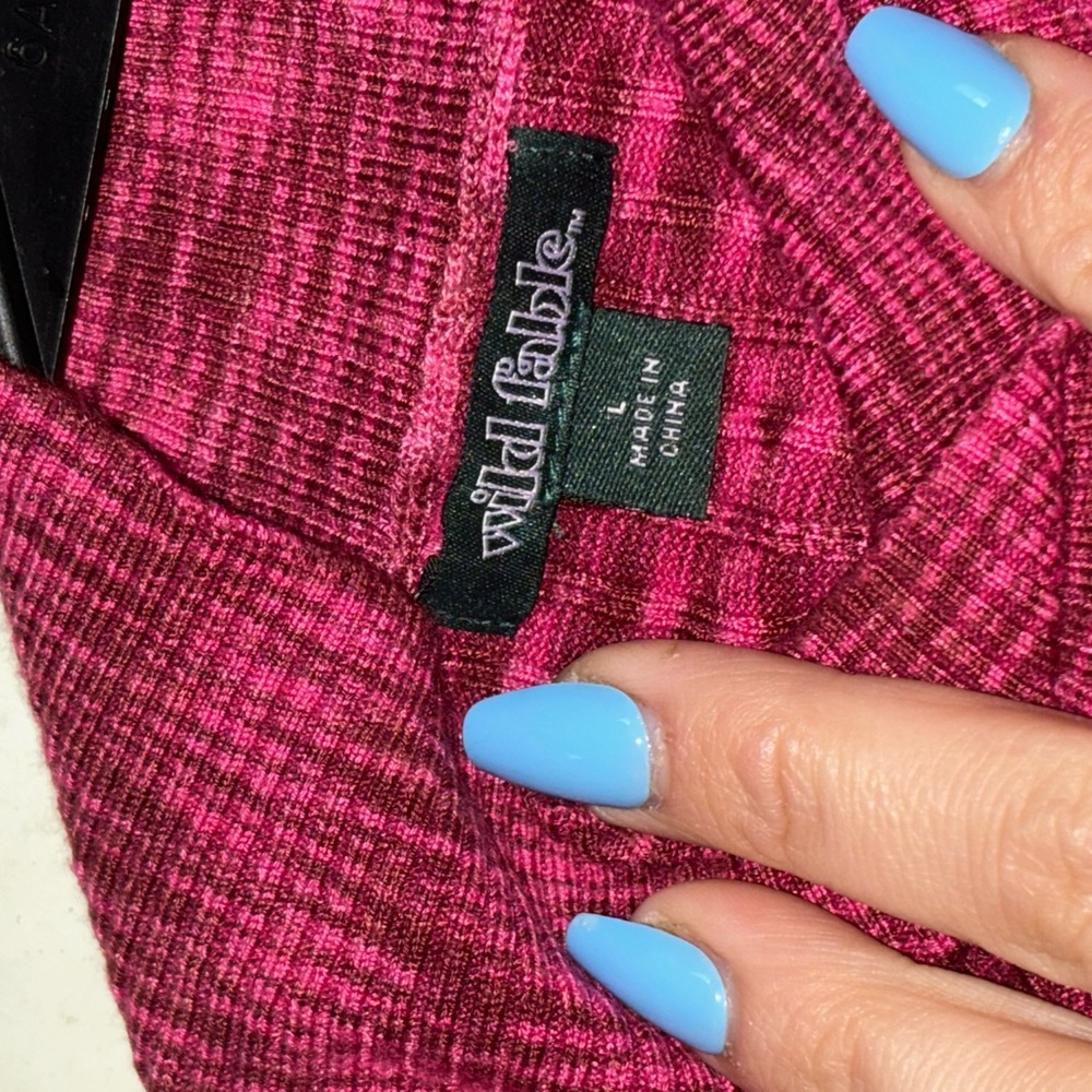 Pink knit top